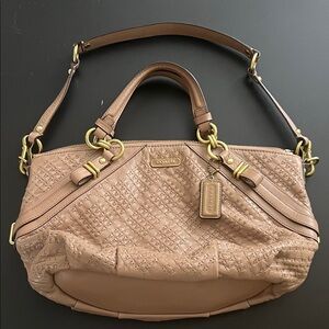 Coach Beige Leather Women's Bag